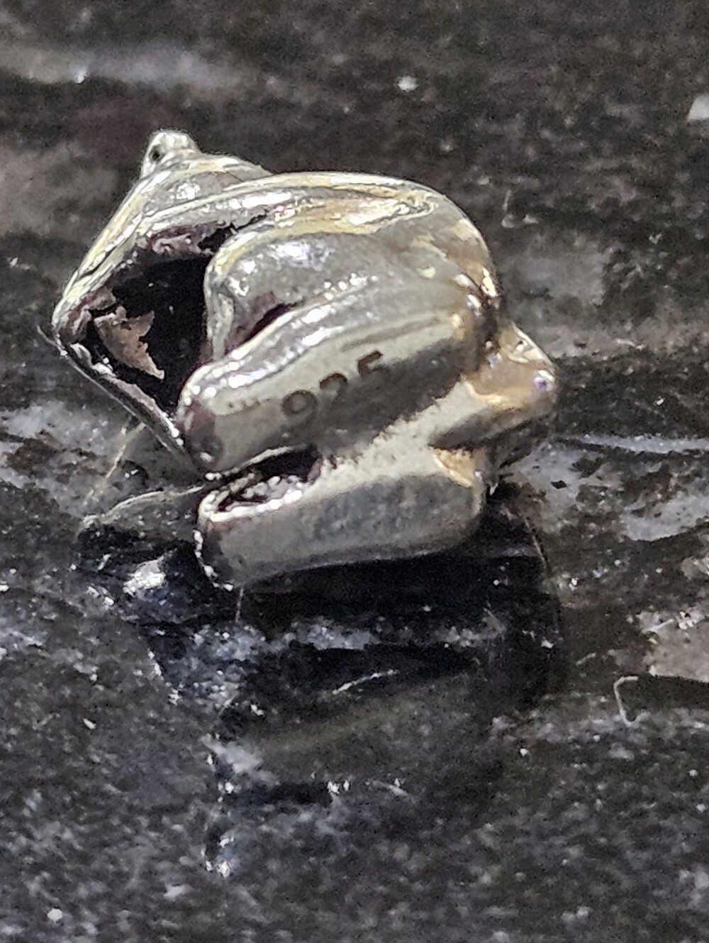 Sterling Silver Squirrel Charm Bead - Picture 3 of 3